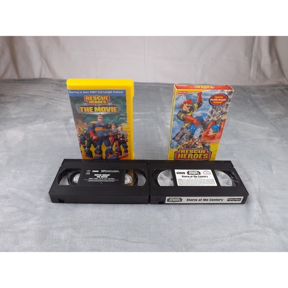 Rescue Heroes VHS tapes Set of Two Children's Action Movies - Picture 3 of 3